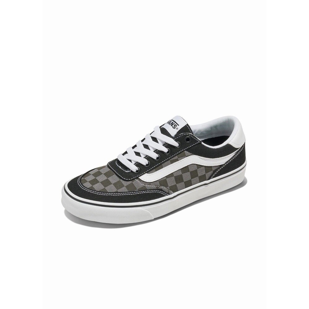 VANS Brooklyn LS Men's Skate Sneakers Size 10 Faded Black / White (VN000D7QEMV)